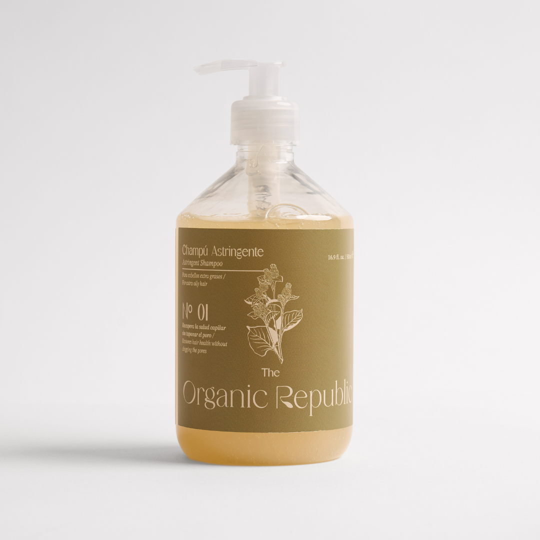 Shampoing astringent